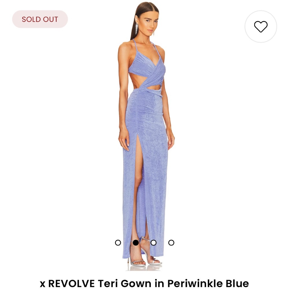 Revolve Michael Costello Teri Gown in Periwinkle